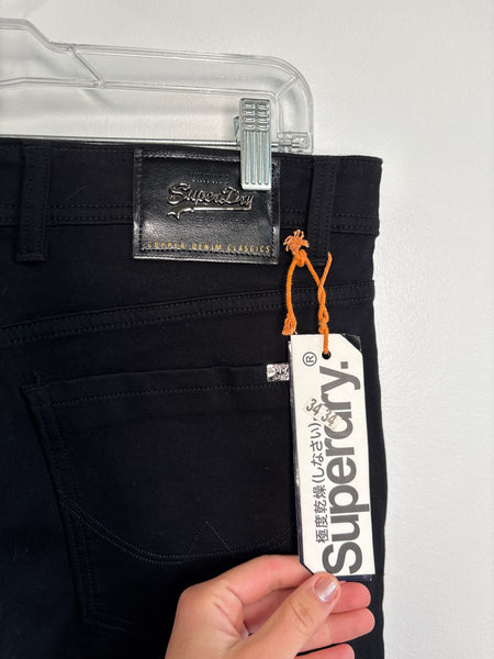 NWT Superdry Black Denim Jeans (34)