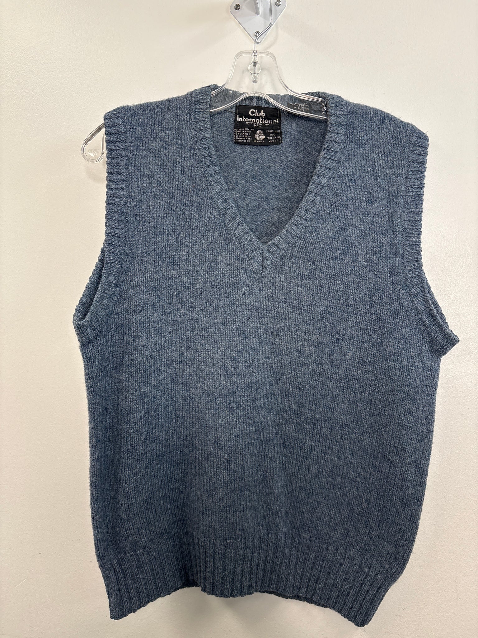 Vintage Club International Wool Sweater Vest (M)