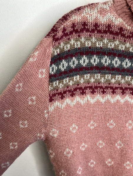Turtleneck Knit Cropped Sweater
