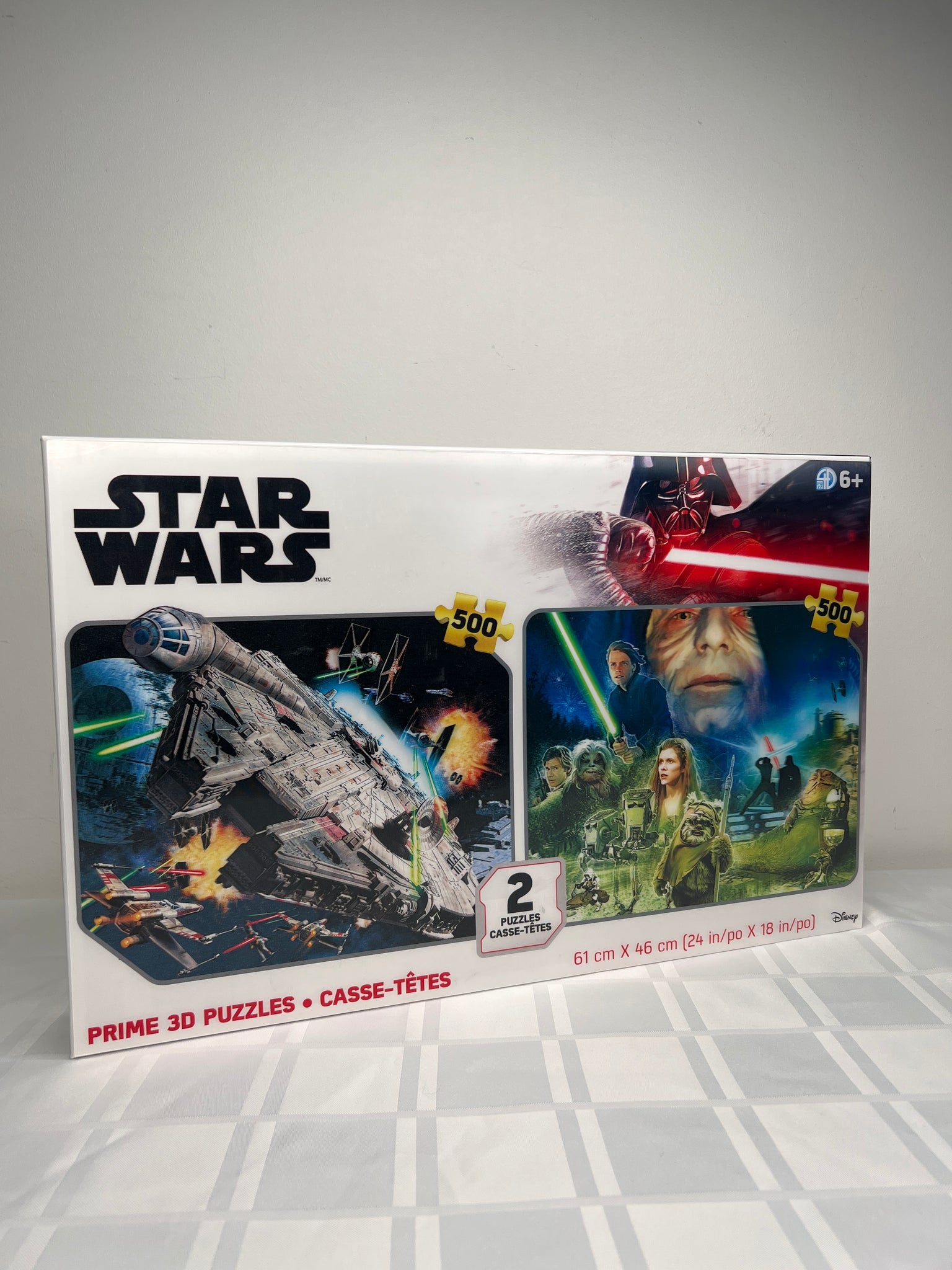 SEALED Star Wars 2 Pack 500 Piece 3D Puzzles