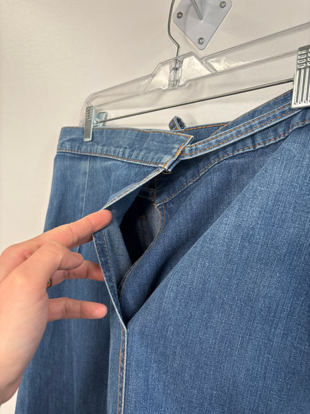Levi’s Tied Waist Wrap Denim Midi Skirt (L)