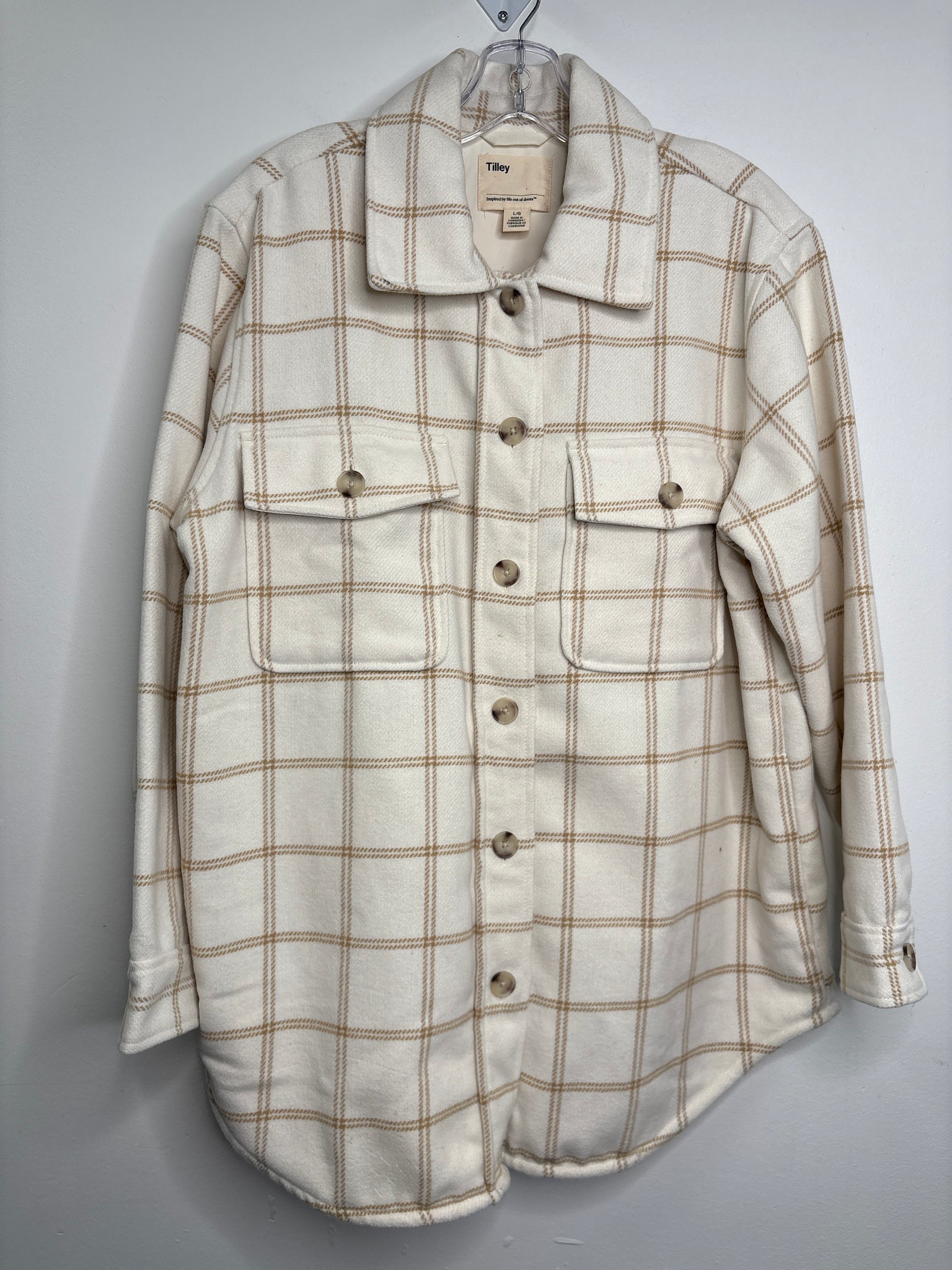 Tilley Checkered Shacket (L)