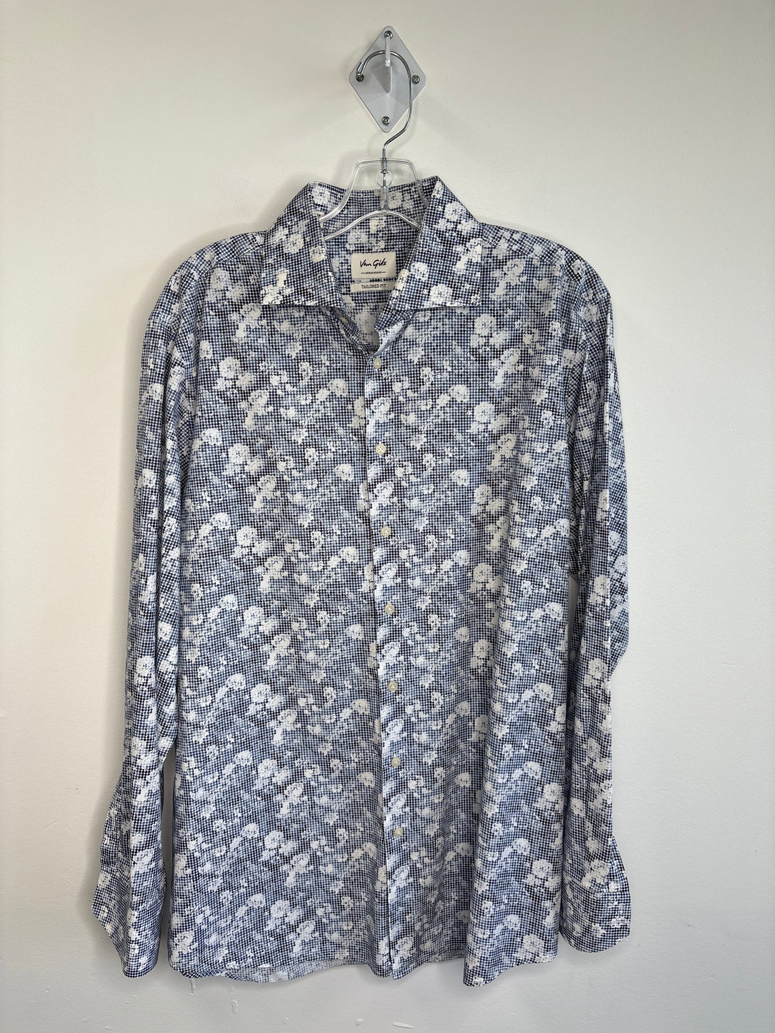 Van Gils Men’s Long Sleeve Tailored Fit Shirt (44)