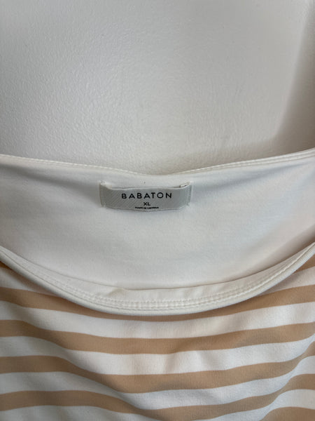 Aritzia Babaton Striped Long-Sleeve Bodysuit (XL)