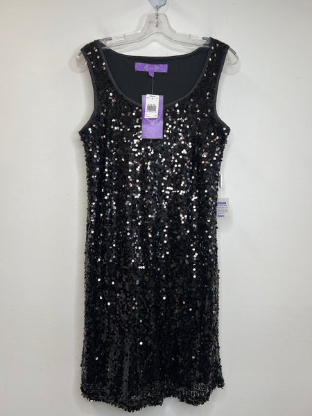 NWT Jolie Black Sleeveless Sequins Dress (10)