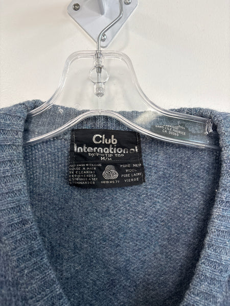 Vintage Club International Wool Sweater Vest (M)