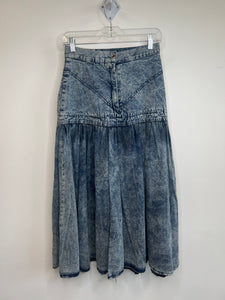 Vintage Sasson Denim A-line Skirt (S)