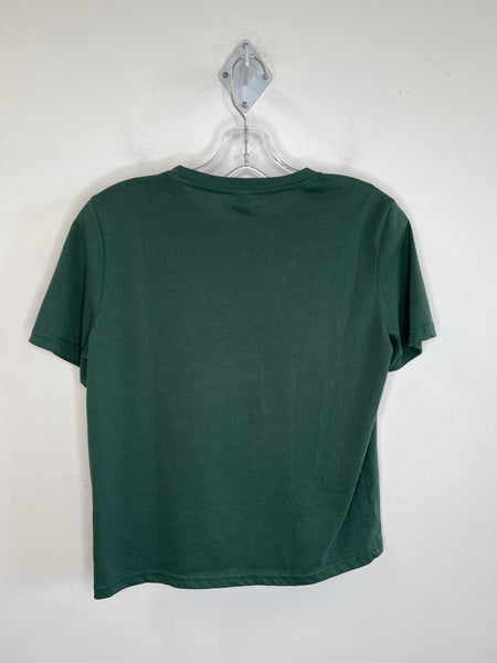 Dazy Forest Green "The Mountain Perseverance: Work-Life Balance & Energetic" Graphic T-shirt (M)