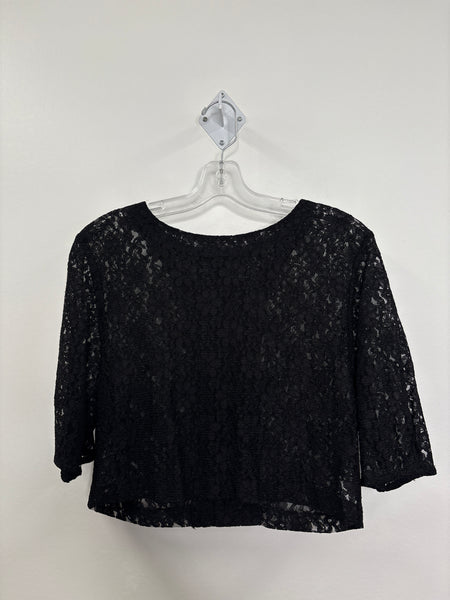 Floral Knit Cropped Top