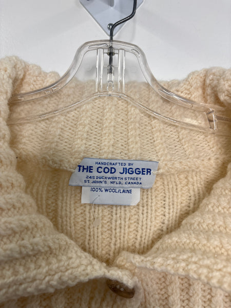 Vintage The Cod Jigger Wool Cableknit Thick Cardigan