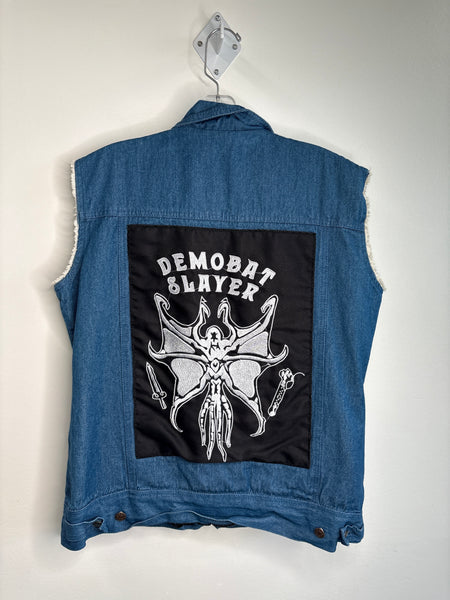 Stranger Things Inspired Hellfire Club Denim Battle Vest (2XL)
