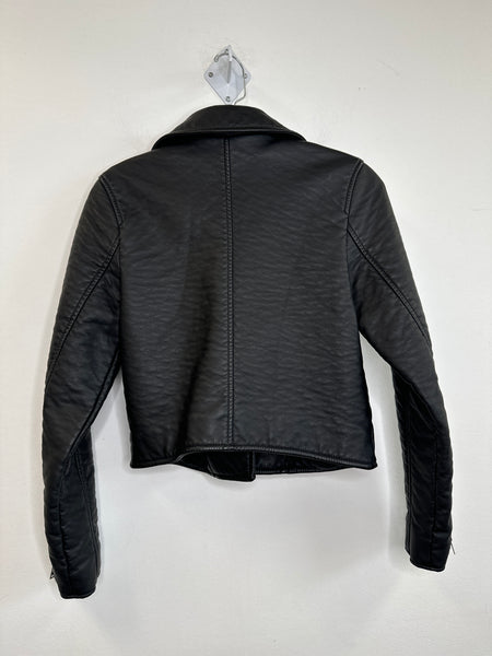 NWT Abercrombie & Fitch Black Motorcycle Jacket (S)