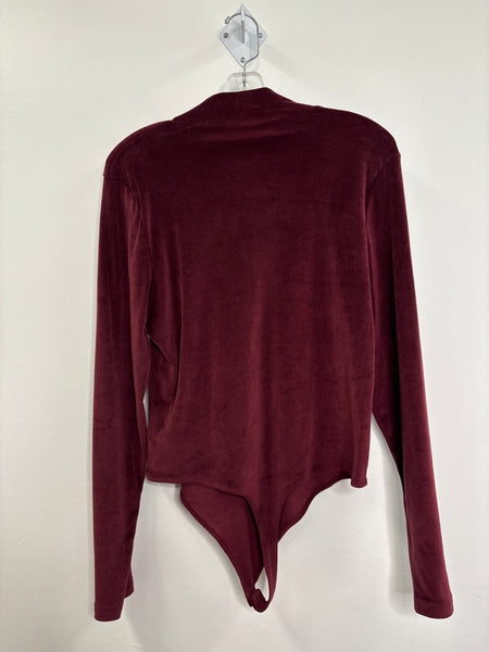 American Eagle Long-Sleeve Velvet Bodysuit (XXL)