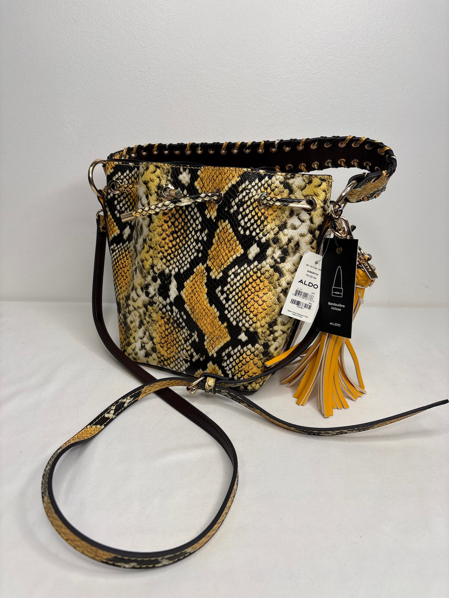 New Aldo Snake Print Crossbody Bag