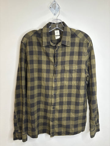 H&M Cotton Plaid Shirt (L)
