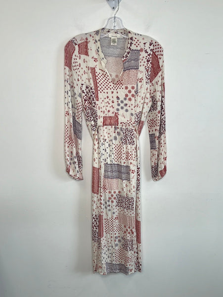 Urban Romantics Red Print Maxi Dress (L)