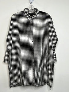 Zara Trafaluc Collection Gingham Long Sleeve Button Up Shirt (M)
