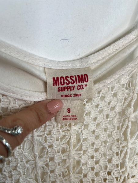 Mossimo Supply Cream Sleeveless Maxi Dress (S)