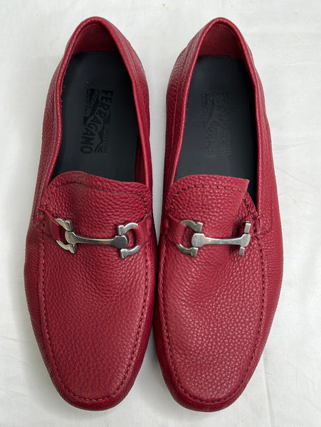 Ferragamo Leather Men Loafers (10 EE)