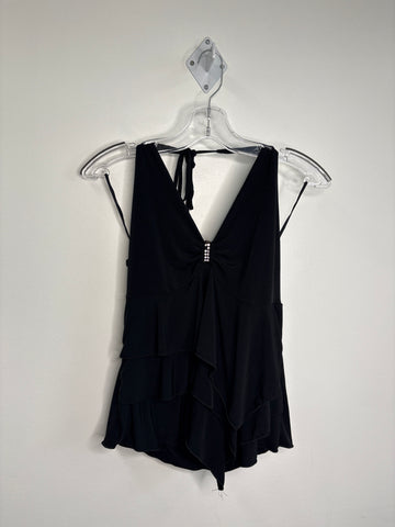 Retro Digital Clothing V-Neck Halter Babydoll Top