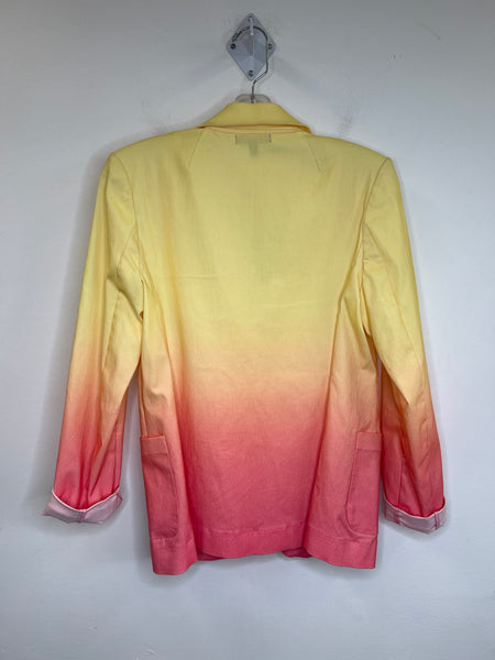 Material Girl By Madonna Yellow To Peach Ombré Blazer (L)