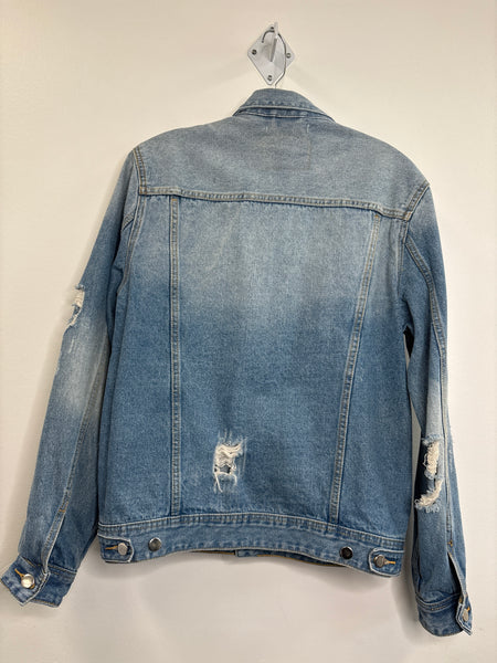 Guess Distressed Denim Jacket (M)