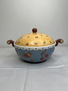 Michael Company Yellow And Blue Casserole Dish LoveToThrift