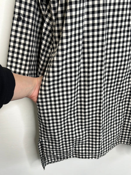 Zara Trafaluc Collection Gingham Long Sleeve Button Up Shirt (M)