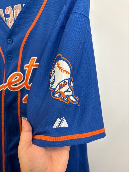 MLB Majestic Authentic New York Mets #34 Noah Syndergaard Baseball Jersey (54)