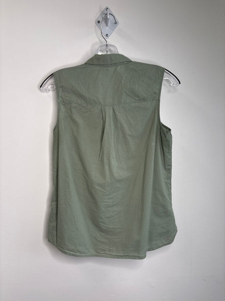 H&M Cotton Sleeveless Button Up Top (XS)