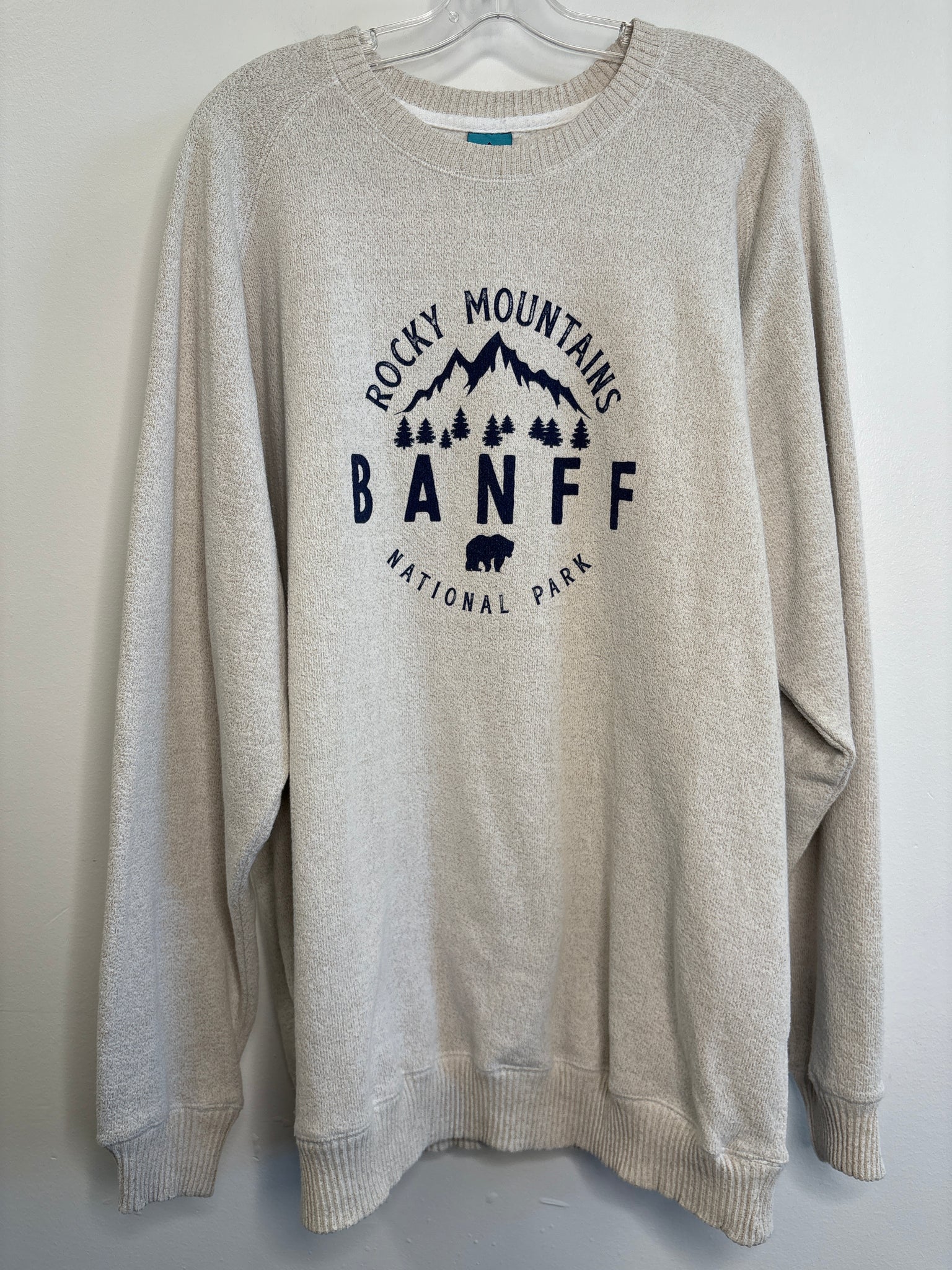 Coastal Culture Rocky Mountains Banff National Park Pullover Crewneck (2XL)