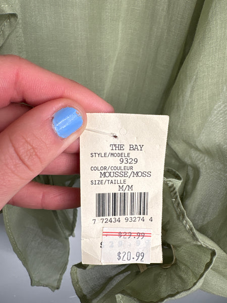NWT The Bay Career Moves Sheer Cropped Top (M)