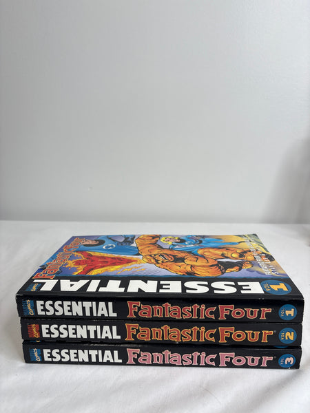 Vintage Marvel Comics Essentials Fantastic Four Vol. 1-3