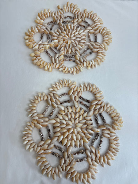 Set Of 2 Vintage Shell Trivet