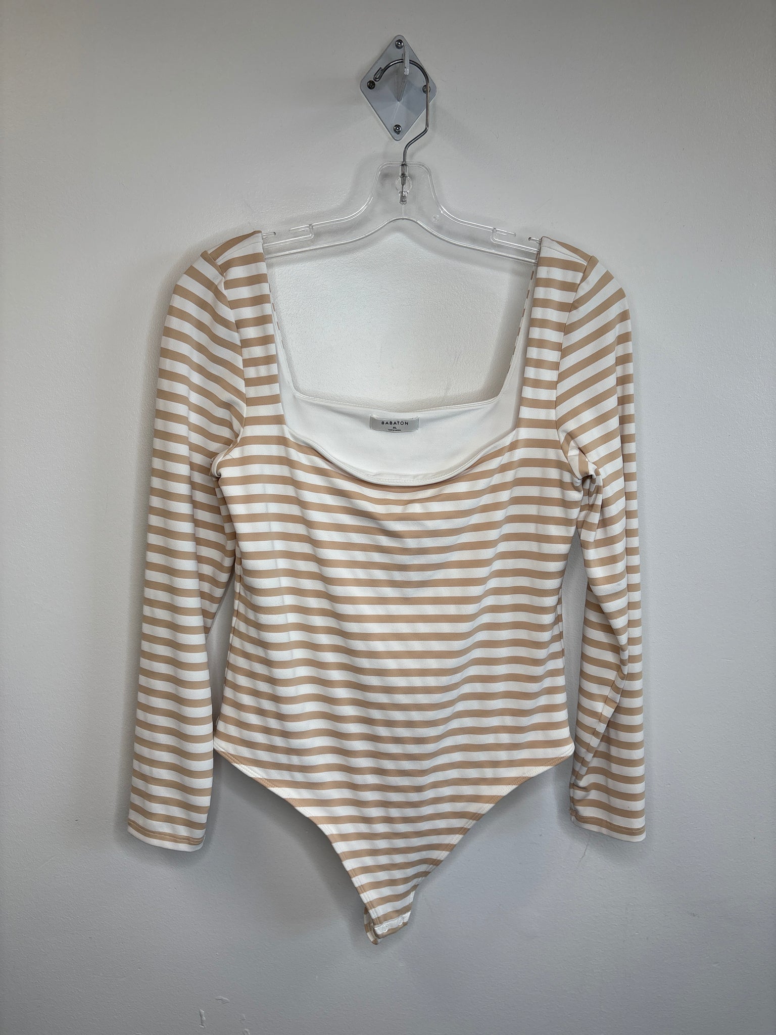 Aritzia Babaton Striped Long-Sleeve Bodysuit (XL)
