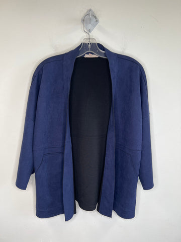 Solitare Navy Blue Open Long-Sleeve Cardigan (M)