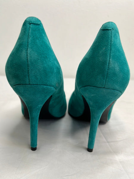 Guess Turquoise Suede High Heels (8 M)