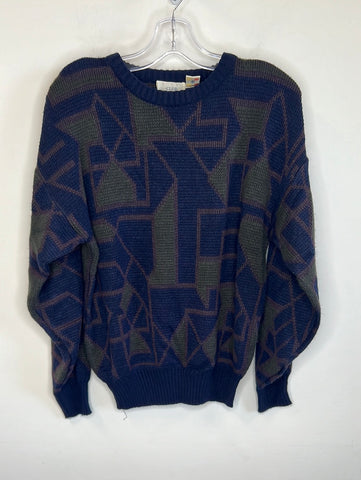 Vintage Club International Crewneck Knit Sweater (S)