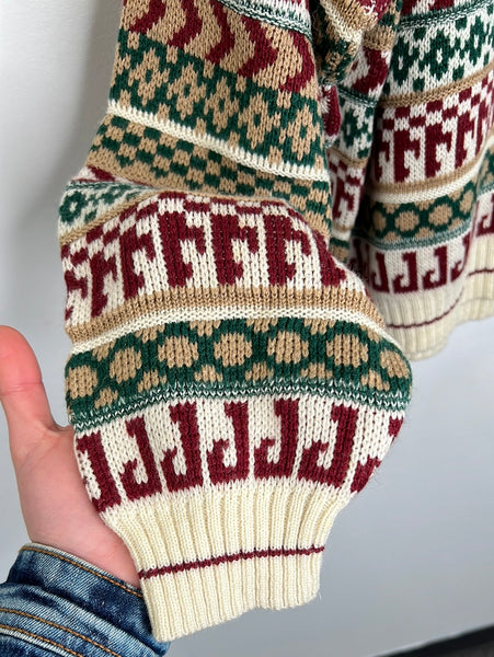 Retro Grenadier Knit Grandpa Sweater (L)