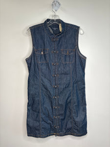 Vintage Liz Claiborne Denim Sleeveless Mini Dress (14)