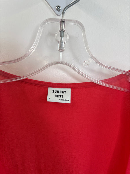 Aritzia Sunday Best Tie Front Blouse (S)