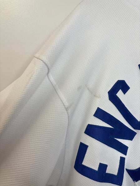 MLB Majestic Authentic Toronto Blue Jays #10 Edwin Encarnacion Printed Signature Baseball Jersey (44)