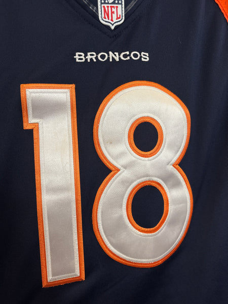 NFL Nike Denver Broncos #18 Peyton Manning Football Jersey (L)