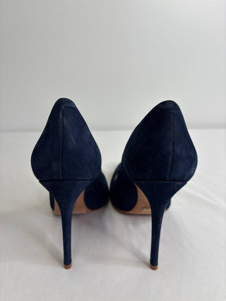 Schutz Blue Colored Velvet Pumps (USA 11B)