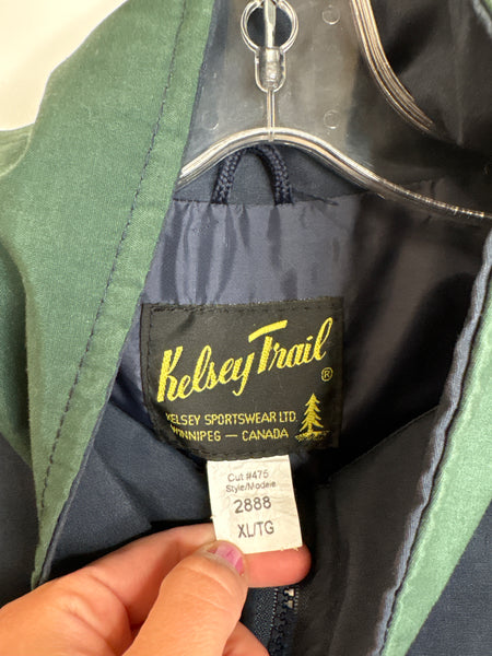 Vintage Kelsey Trail Zip-Up Windbreaker Jacket (XL)