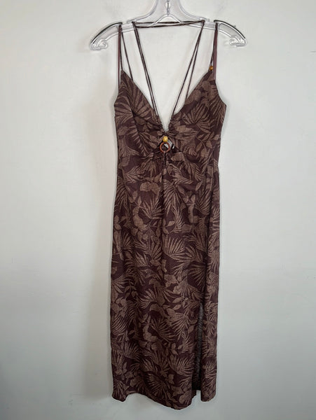 Palm Tree Print Maxi Dress (10)