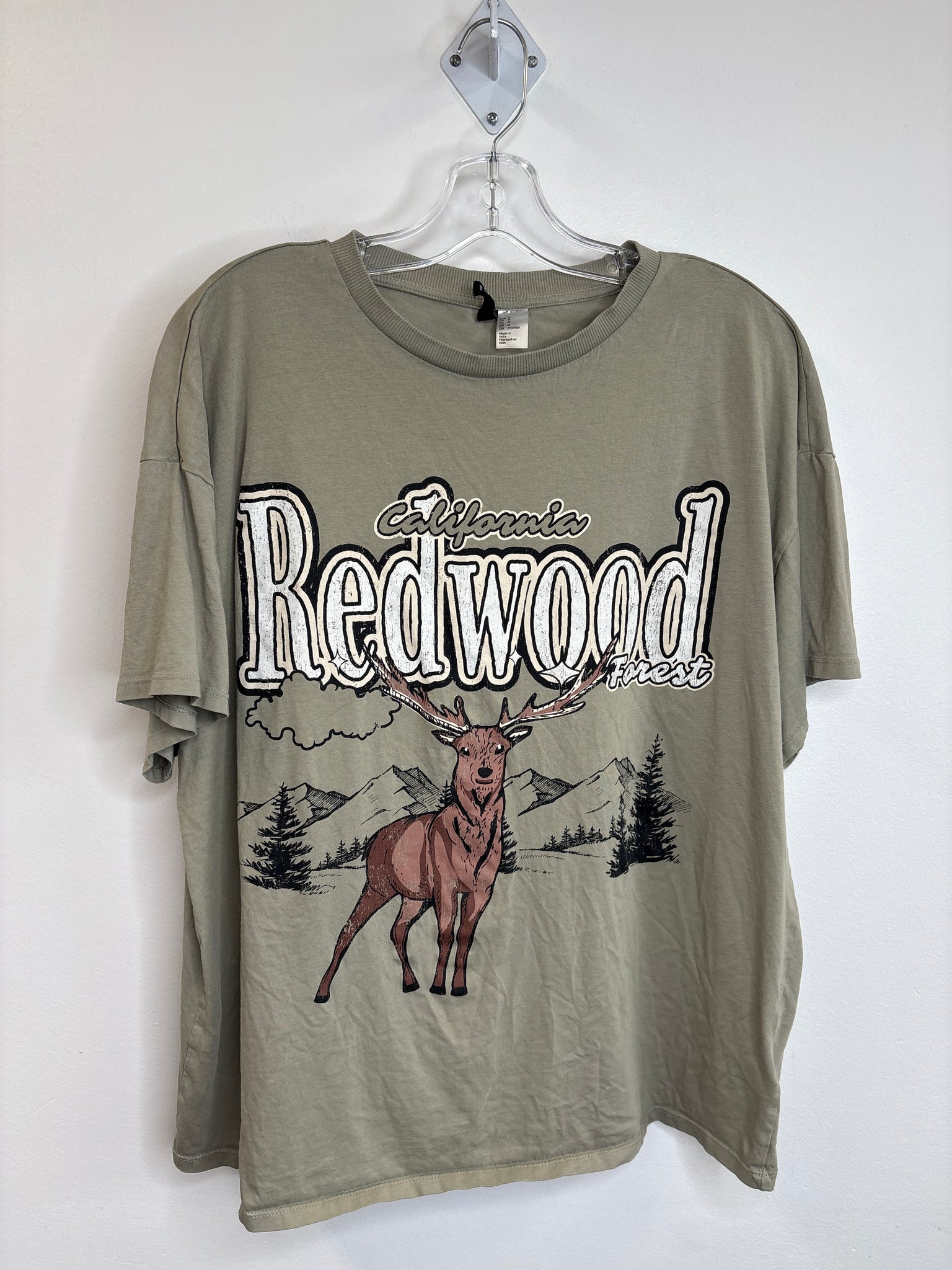 California Redwood Forest Oversized Cotton Tee (M)