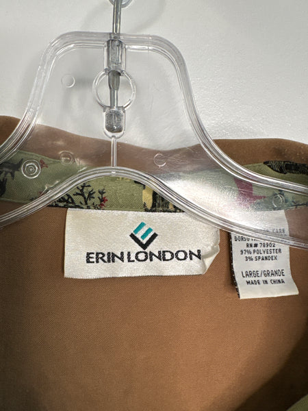 Erin London Early Spring Scenery Full Zip Long Sleeve Shirt