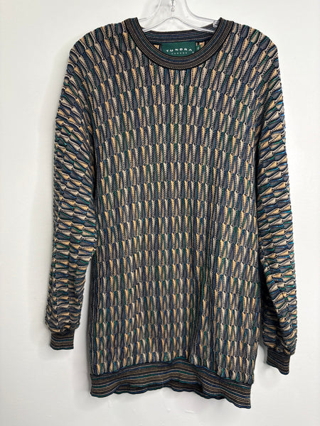 Vintage Tundra Coogi-Style Pullover Knit Sweater (XL)