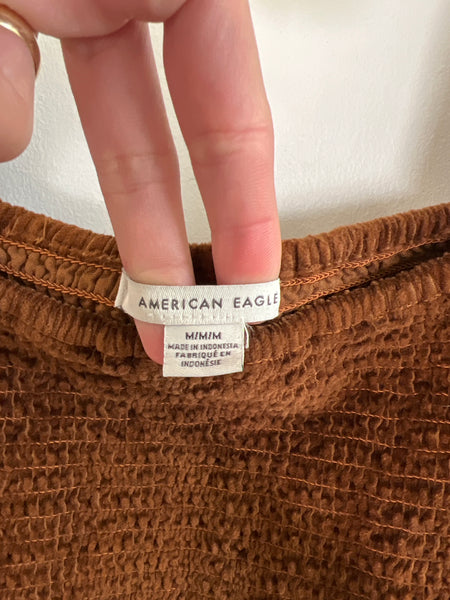 American Eagle Cropped Shirt (M)